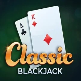 Classic Blackjack logo by Red Tiger Gaming at Monoplay Casino