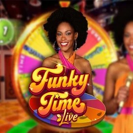 Funky Time online game logo by Evolution on mono-play.uk