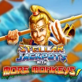 Stellar Jackpots with More Monkeys slot visual from Lightning Box Game available on mono-play.uk