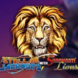 Stellar Jackpots with Serengeti Lions slot visual from Lightning Box Game available on mono-play.uk