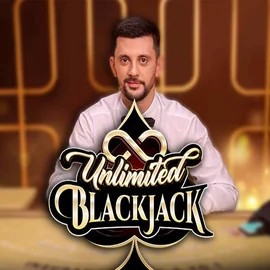 Unlimited Blackjack slot visual from Ezugi available on mono-play.uk